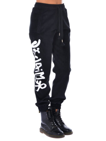 PANTALONE DISCLAIMER NERO